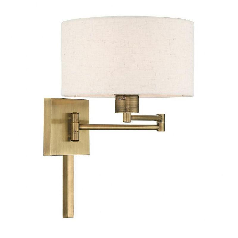 Livex Lighting 1 - Light Wall Light in  Antique Brass