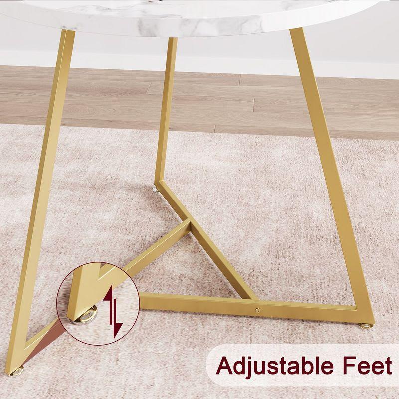 Dining Table Set for 2, Kitchen Table & Chair Sets for 2, Round Kitchen Table for Small Space, Apartment, Breakfast Nook