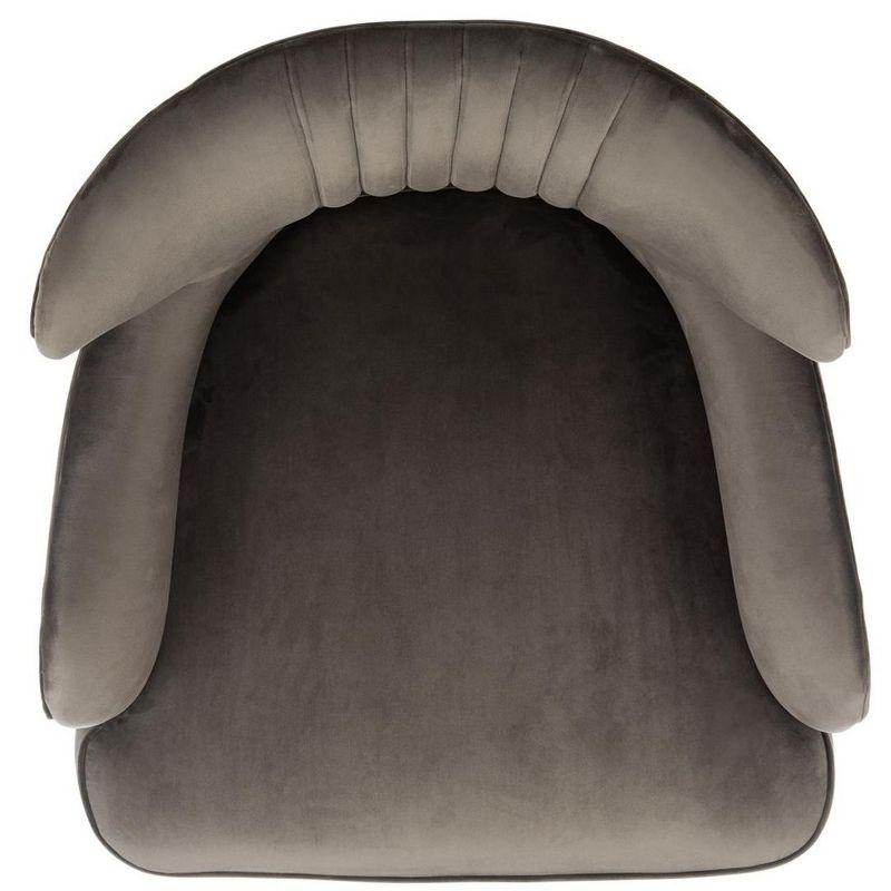 Blair Wingback Accent Chair - ACH4504 - Shale/Gold - Safavieh