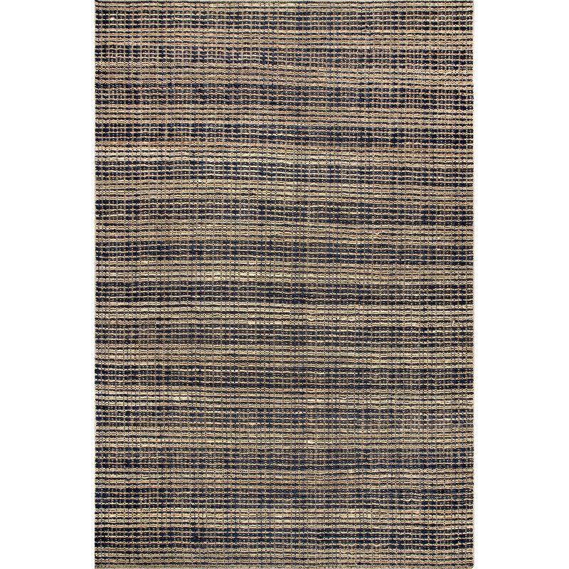 Handmade Geometric Gray Cotton Blend Area Rug 3' x 5'