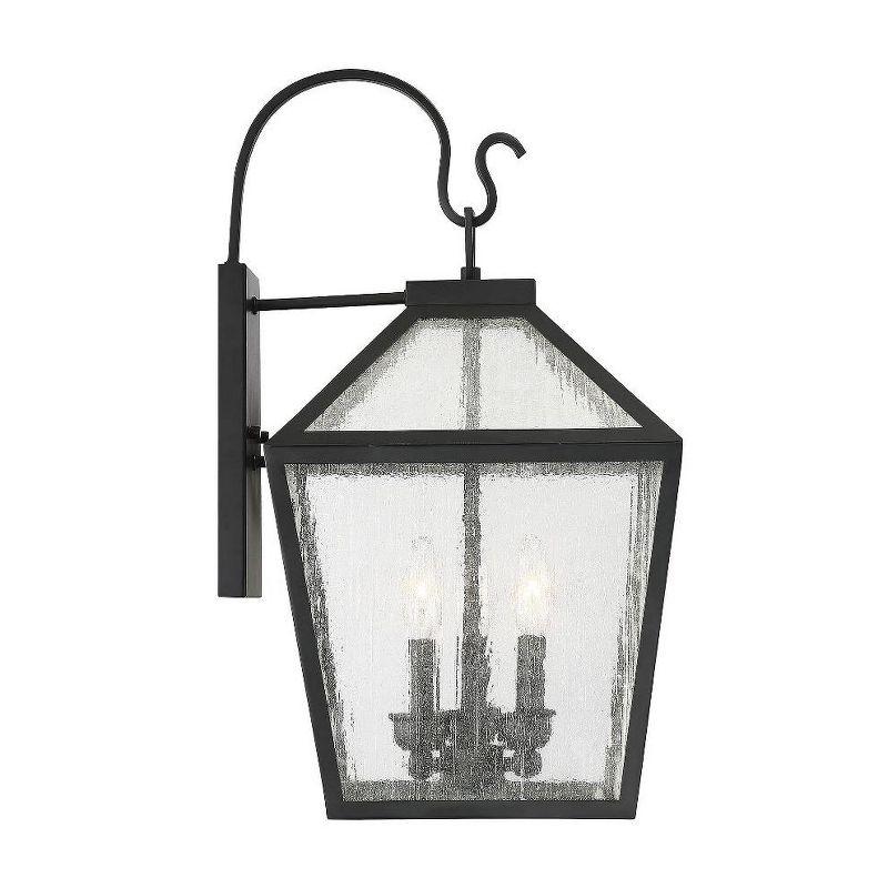 Savoy House Woodstock 3 - Light Wall Light in  Black