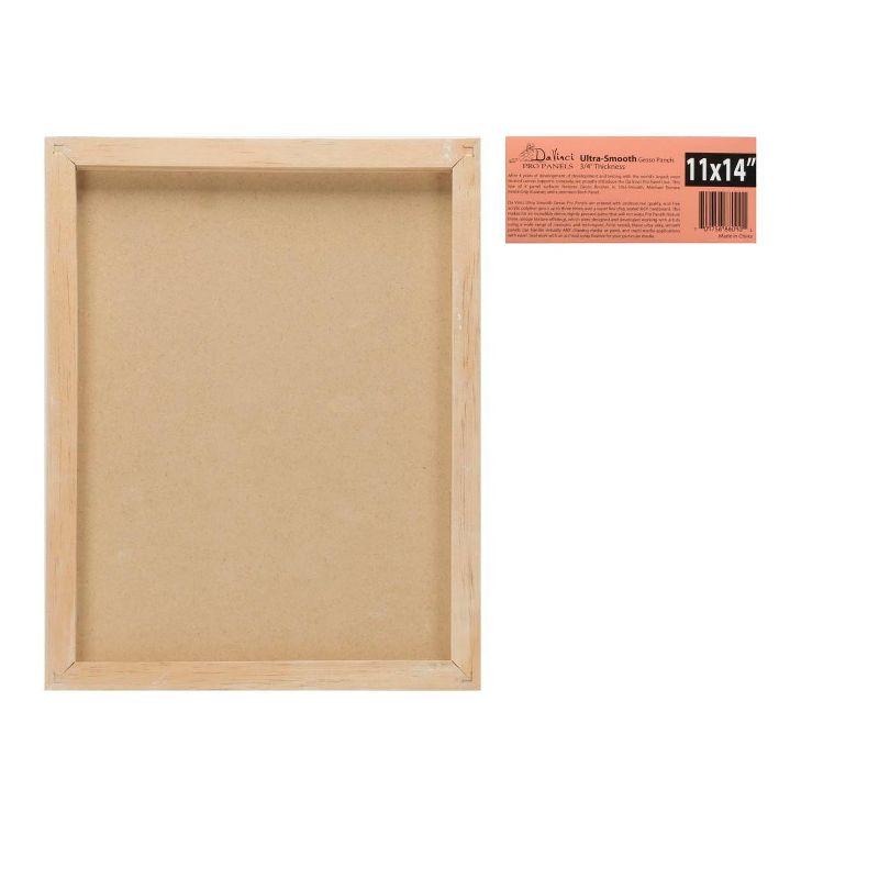 Da Vinci Pro Ultra Smooth Gesso Wood Panel Bundle - White Acrylic Polymer Gesso Panels for Artists, Painting, Oils, Acrylics, & More! - 3/4" Small