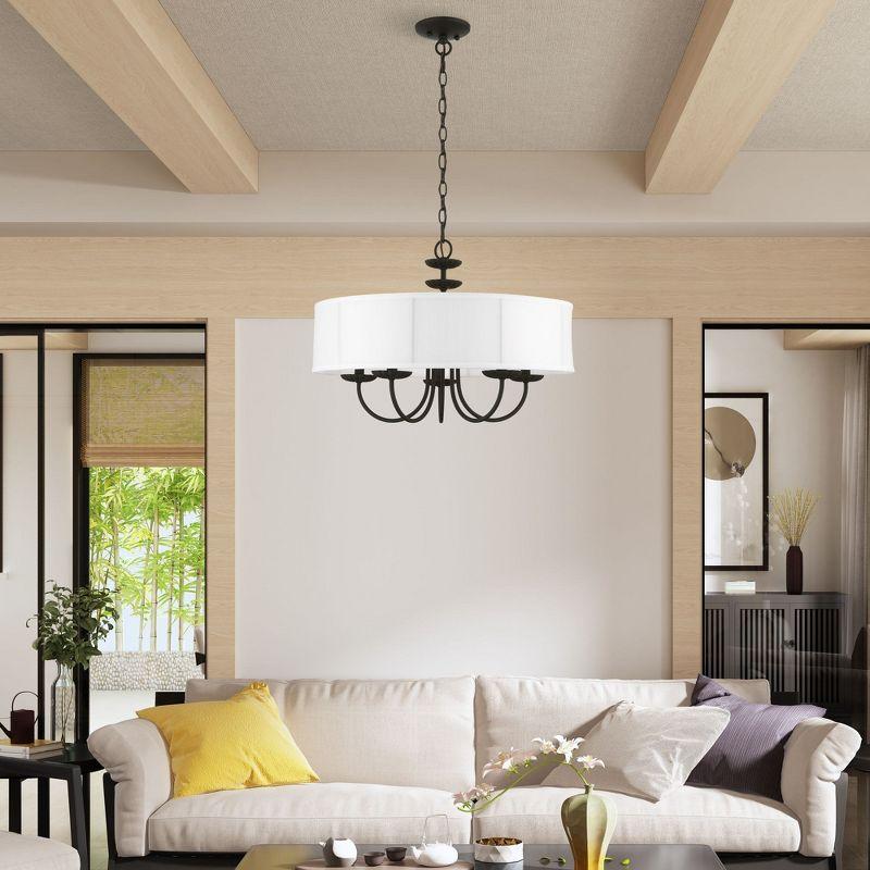 Livex Lighting Brookdale 5 - Light Pendant in  Black