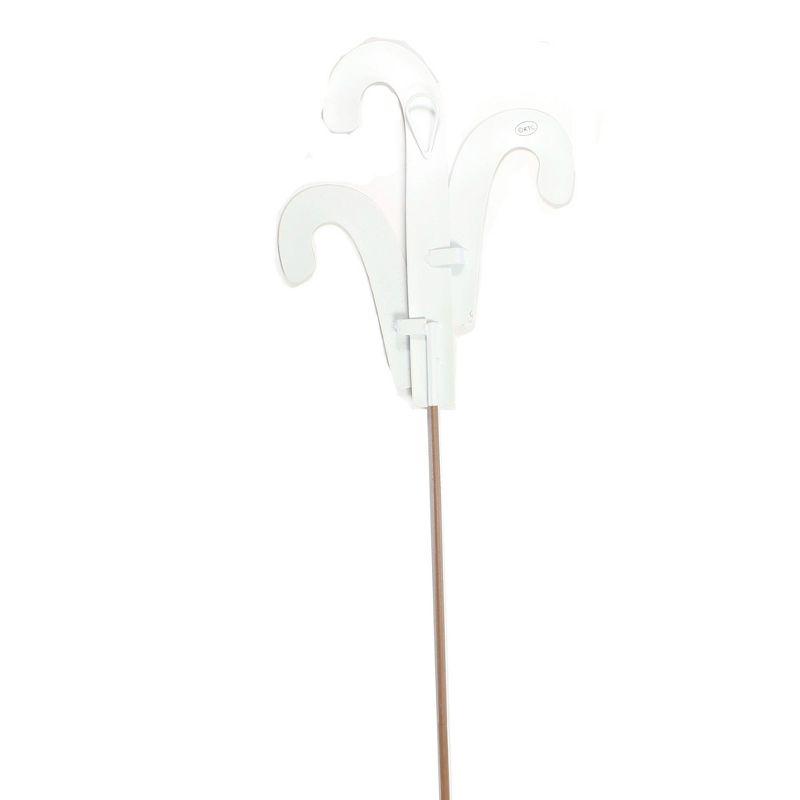 27.0 Inch Three Candy Cane Stake Stripes Stars Decorative Garden Stakes