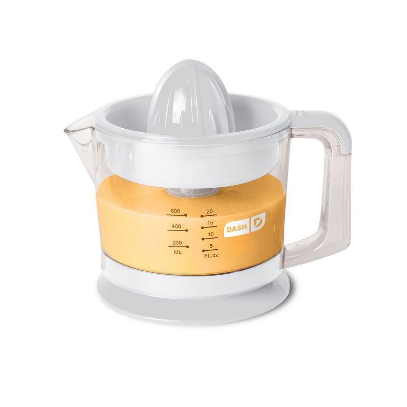 White Electric Citrus Press with Reverse Function, 32 oz