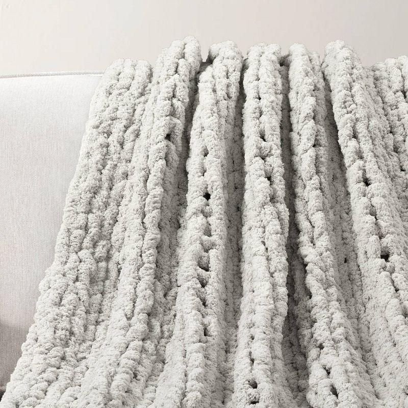 40"x50" Hygge Soft Cozy Chunky Knitted Throw Blanket - Lush Décor