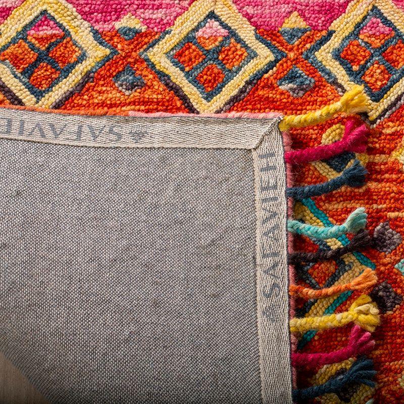 Aspen APN138 Hand Tufted Area Rug - Orange/Fuchsia - 4'x6' - Safavieh.