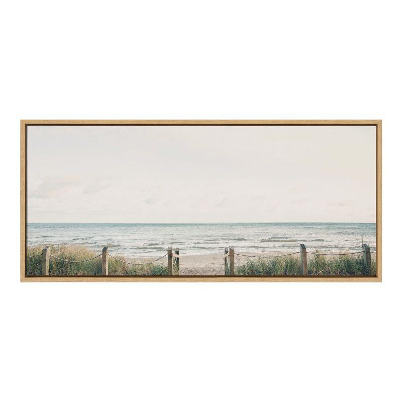 Sylvie Pale Sky Framed Canvas by F2 Images - Kate & Laurel All Things Decor