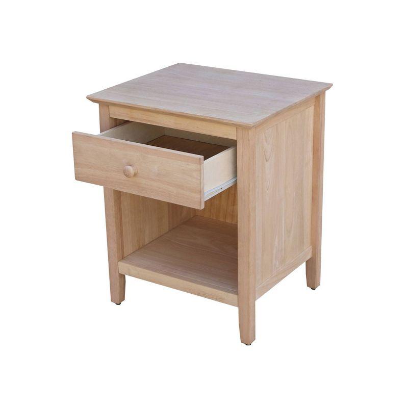 19.5" Nightstand Unfinished - International Concepts