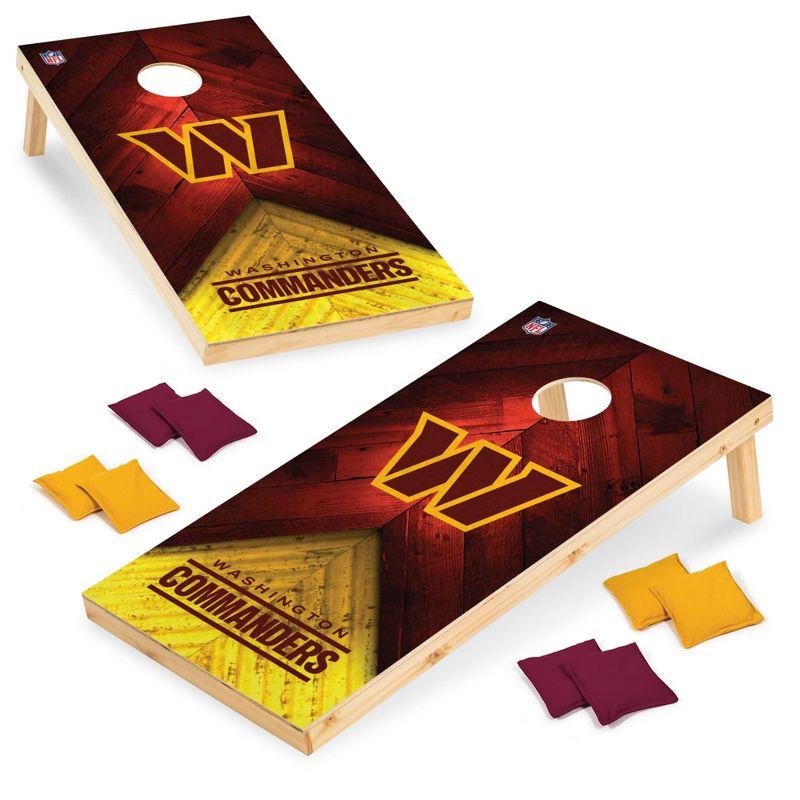 Washington Commanders 2'x4' Wood Cornhole Set with Bean Bags