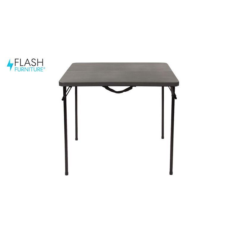 Noah 2.83' Square Plastic Folding Event Table with Carrying Handle by Flash Furniture