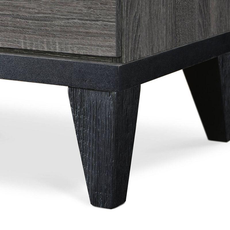 Sutton Micah Modern Side Table with 2-Drawers