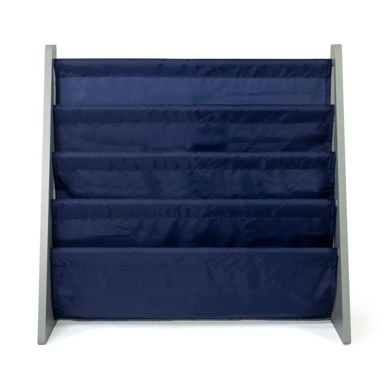 Humble Crew Newport Kids' Bookshelf 4 Tier Book Organizer Navy/Gray