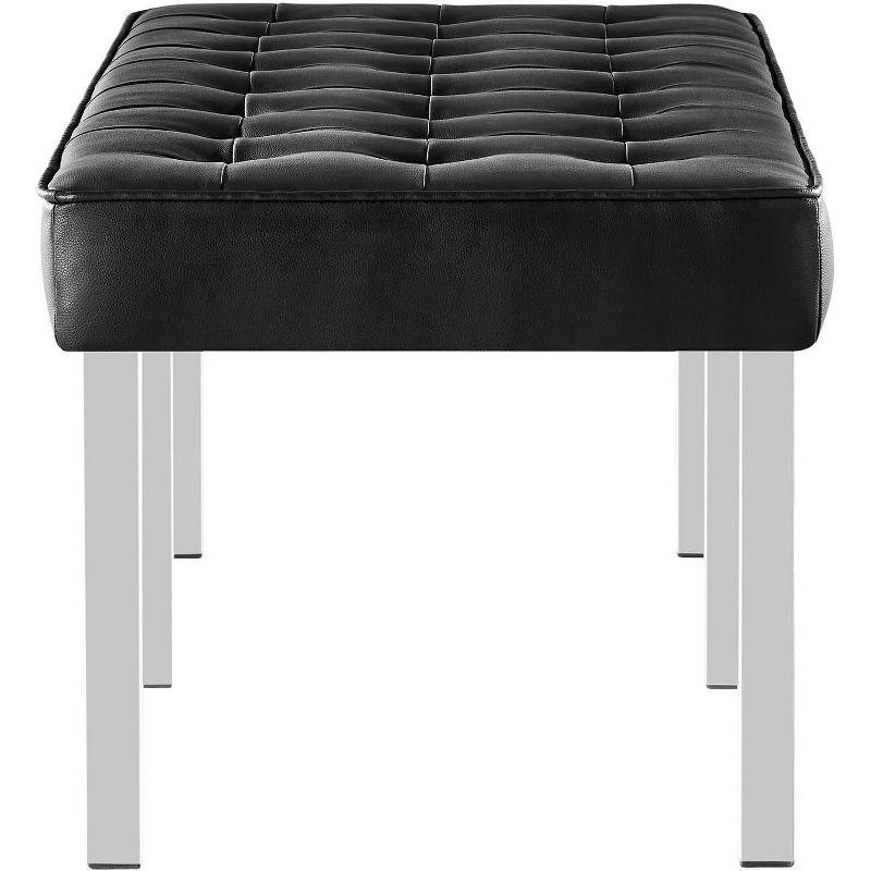 Modway Loft Tufted Vegan Leather Bench by Modway