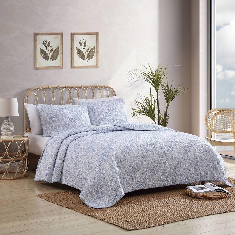 Distressed Water Leaves Cotton Quilt Set - Tommy Bahama