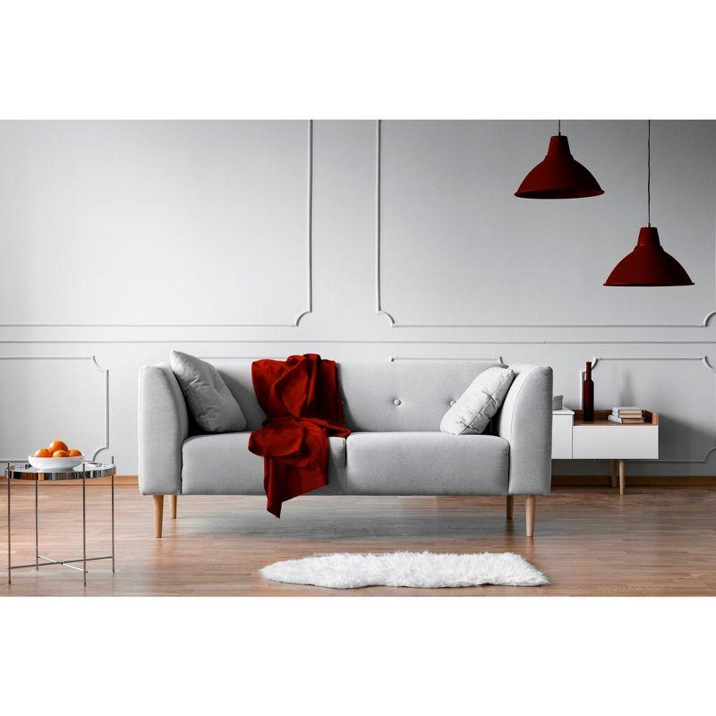 Lexi Home Super Soft 50 x 60 Cozy Fleece Throw Blanket - Red