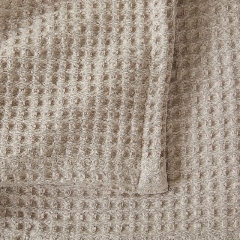 Market & Place 100% Cotton Waffle Weave Bed Blanket King Taupe