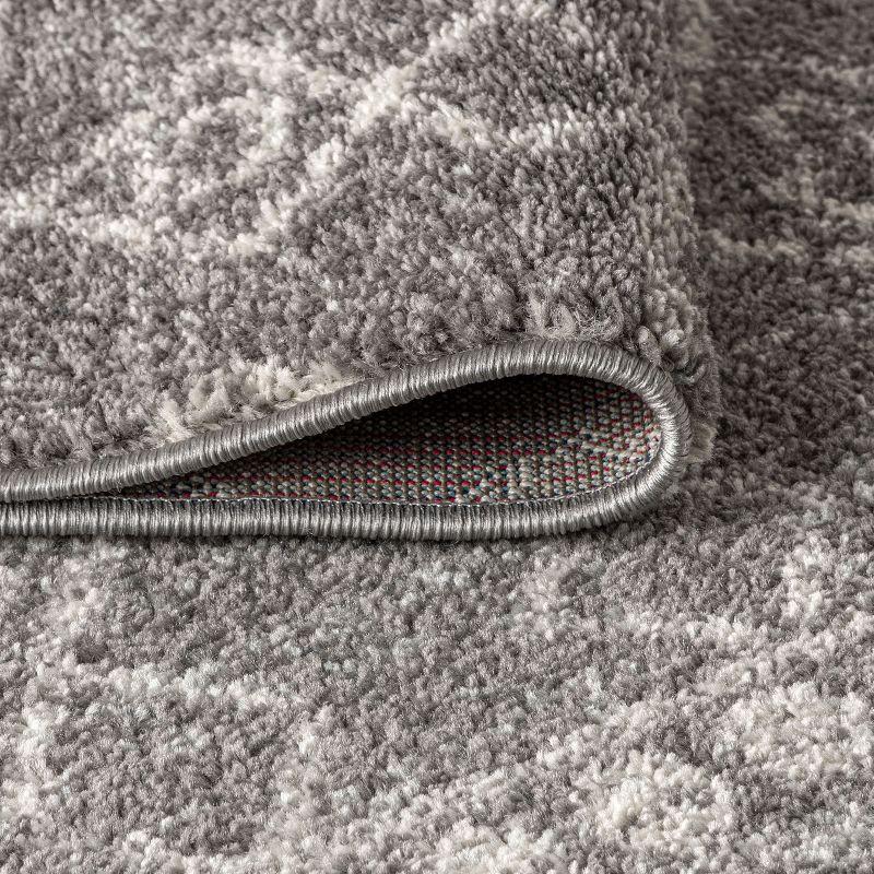 3'x5' Izil Moroccan Beni Souk Area Rug, Gray/Cream - JONATHAN Y