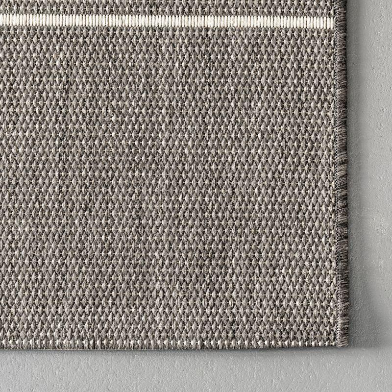 Randall Striped Machine Woven / Power Loomed Indoor/Outdoor Patio Rug