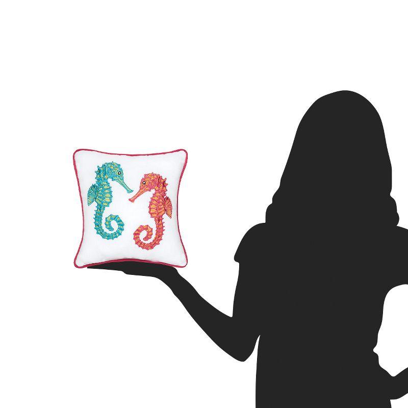 C&F Home Seahorse Duo Petite Size Accent Throw Pillow