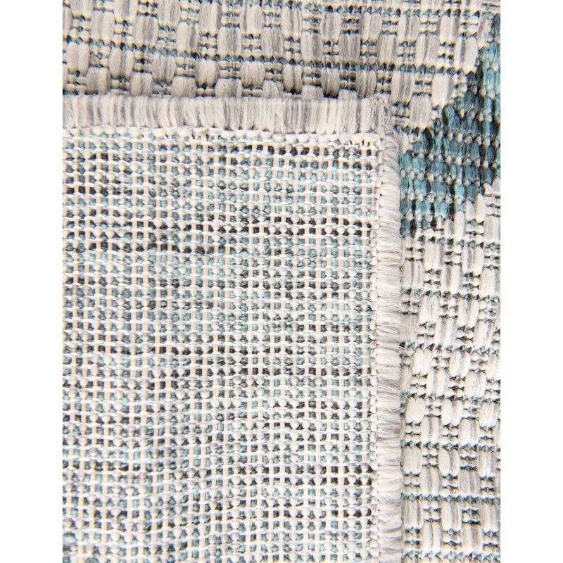 Unique Loom Outdoor Trellis Geometric Woven Area Rug