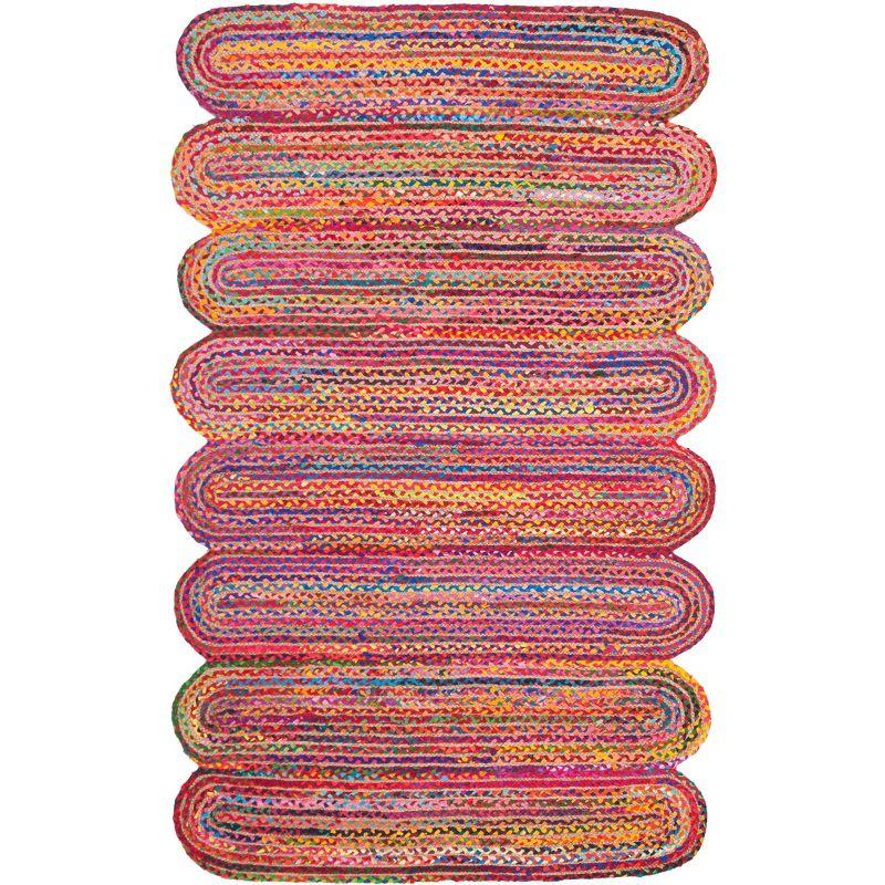 Cape Cod CAP208 Woven Indoor Area Rug - Red/Multi - 5'x8' - Safavieh