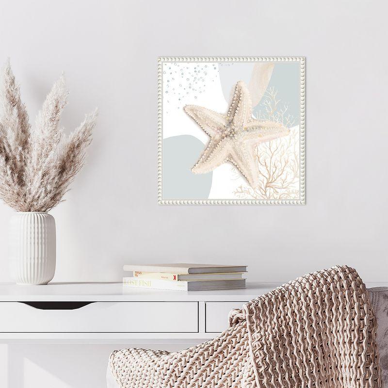 Amanti Art Ocean Oasis Bubbles Starfish by Patricia Pinto Framed Canvas Wall Art