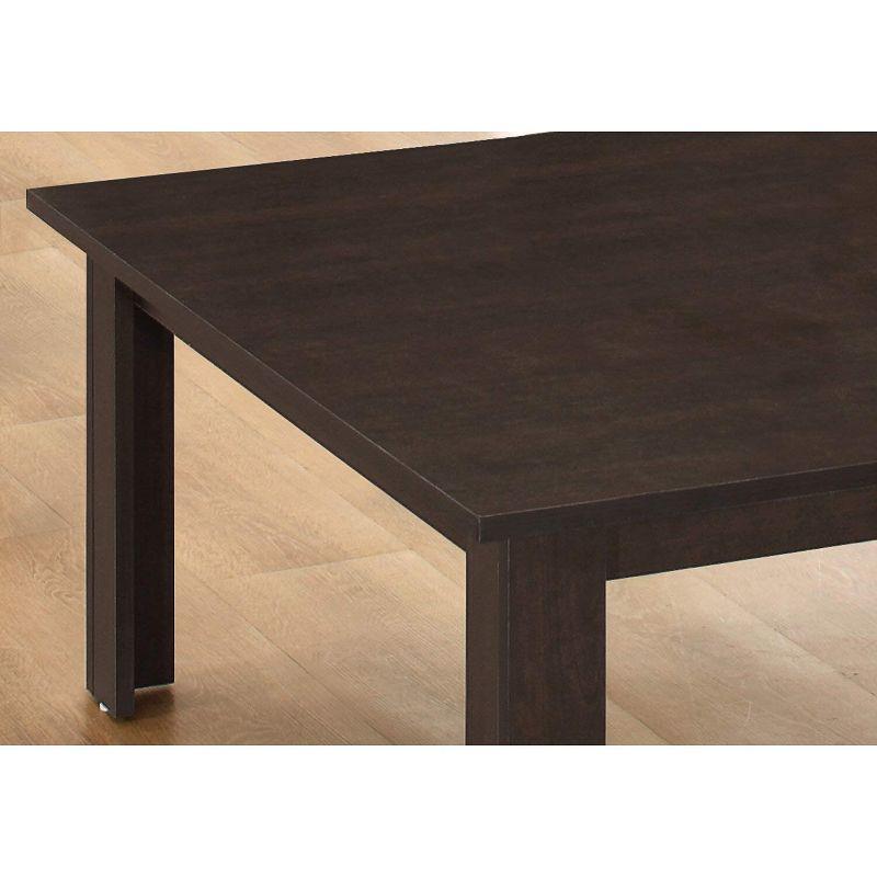 Monarch Specialties Table Set 3Pcs Set Coffee End Side Accent Living Room Laminate Brown Transitional