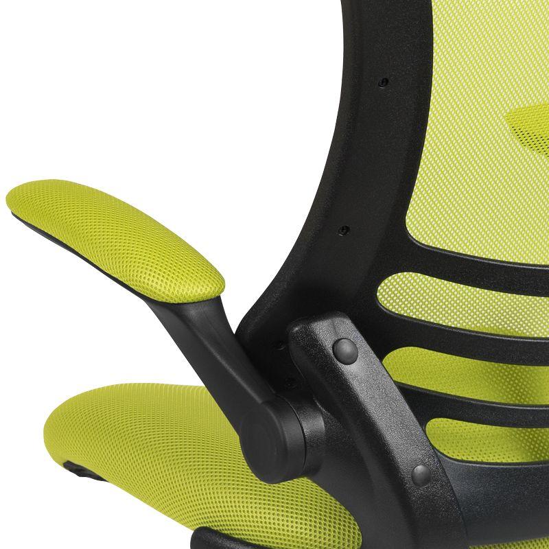 Jayetta Mid-Back Mesh Swivel Ergonomic Office Chair with Flip-Up Arms