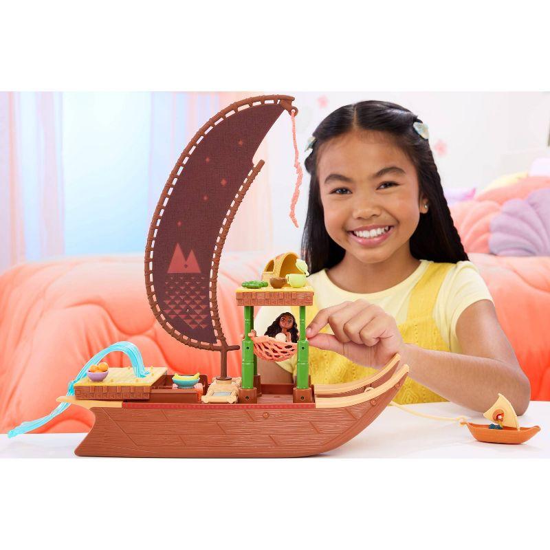 Disney Moana 2 Moana's Adventure Canoe Playset with Small Doll & Accessories