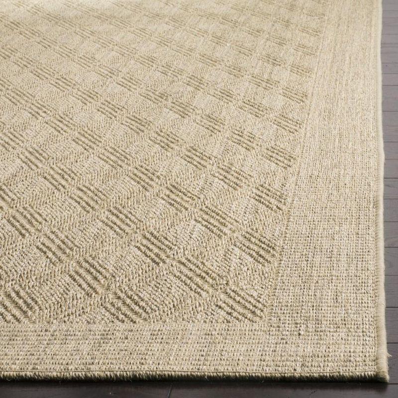 Sisal Sand Geometric 5' x 8' Hand-Knotted Area Rug