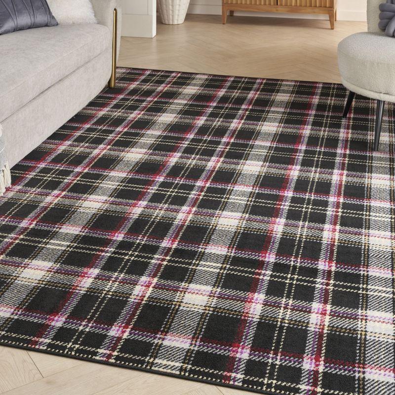 Nourison Grafix Contemporary Plaid Area Rug