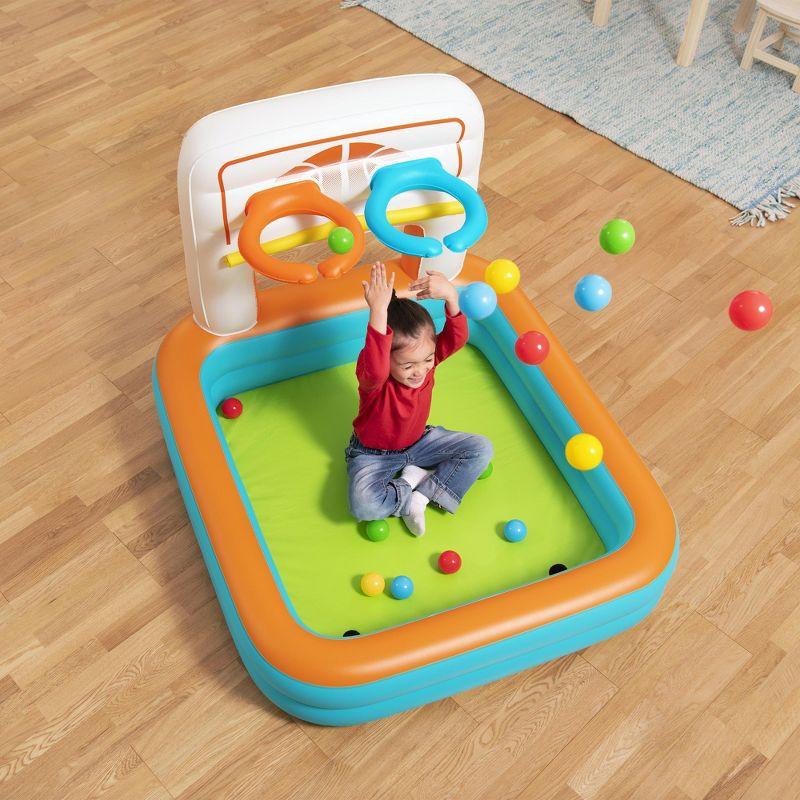 Bestway Kick 'N Swish – 3-in-1 Inflatable Sports Activity Center for Kids 2+