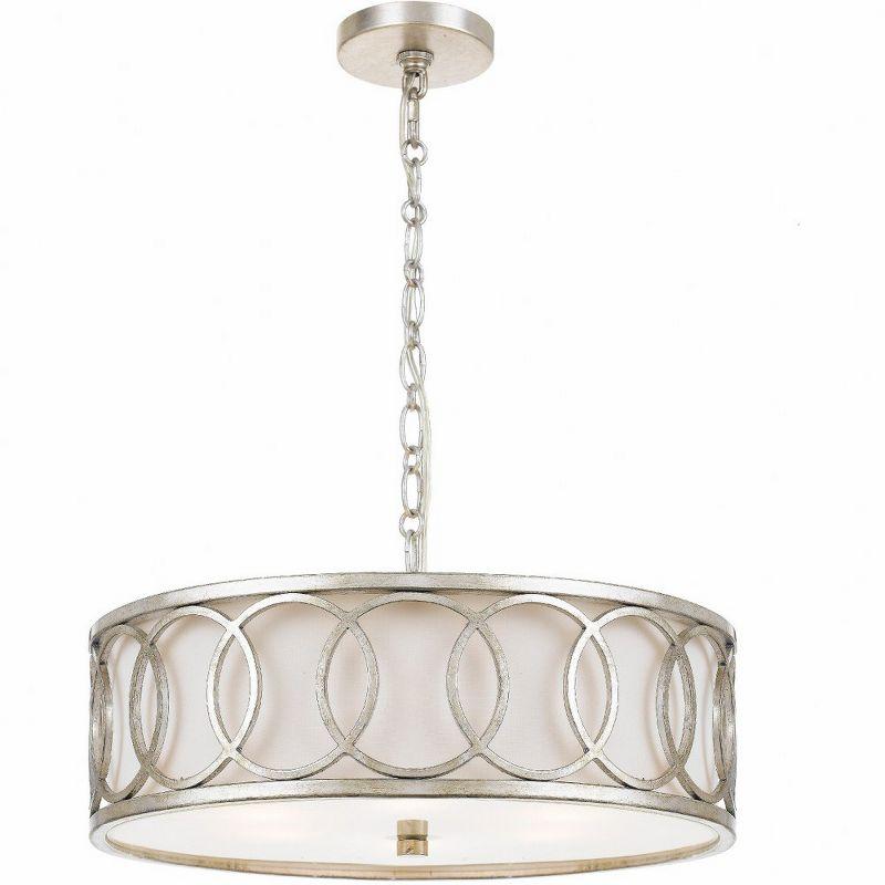 Crystorama Lighting Graham 6 - Light Pendant in  Antique Silver