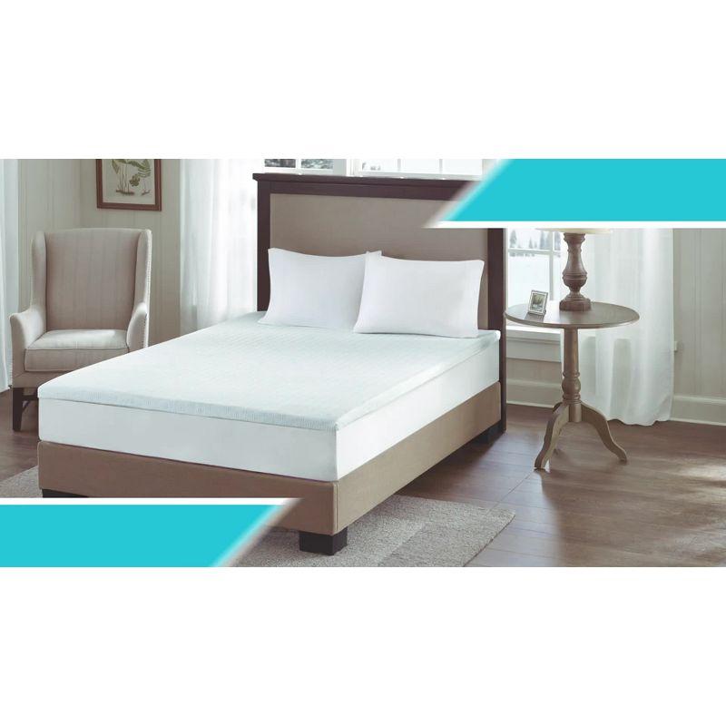 Madison Park 3" Cooling Gel Memory Foam Mattress Topper