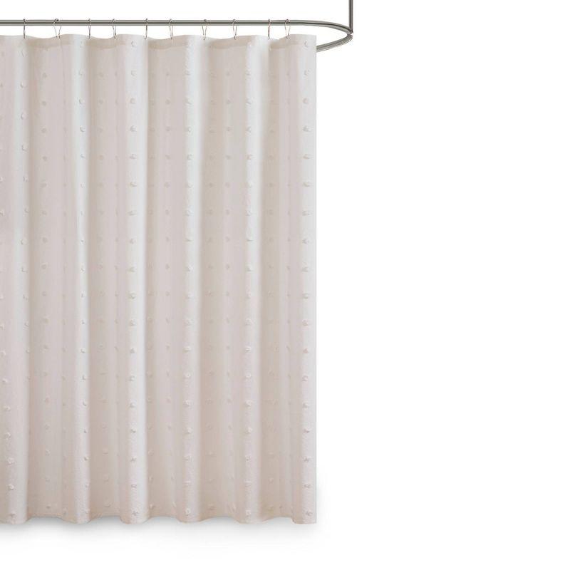 Intelligent Design Brooklyn Cotton Pom Pom Single Shower Curtain