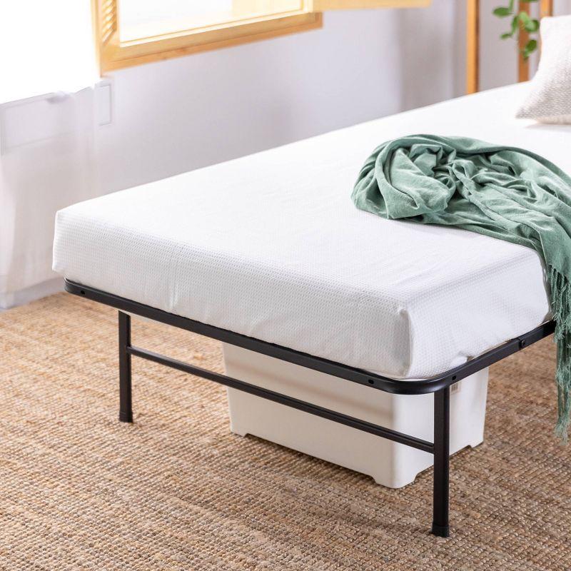 14" SmartBase Essential Mattress Foundation Bed with Bamboo Slats Black - Zinus