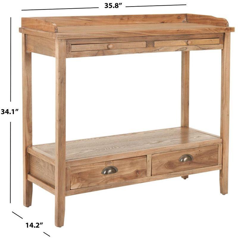 Peter Console - AMH6571A - Brown - Safavieh Couture