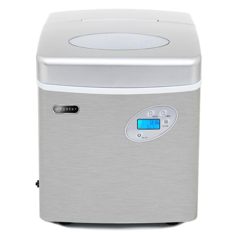 Whynter Stainless Steel Portable Countertop Ice Maker, 49 lb Capacity