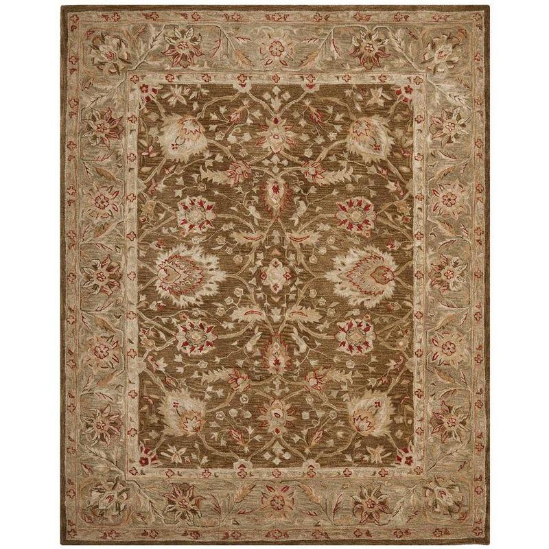 Anatolia AN512 Hand Tufted Indoor Area Rug - Brown/Green - 9'x12' - Safavieh