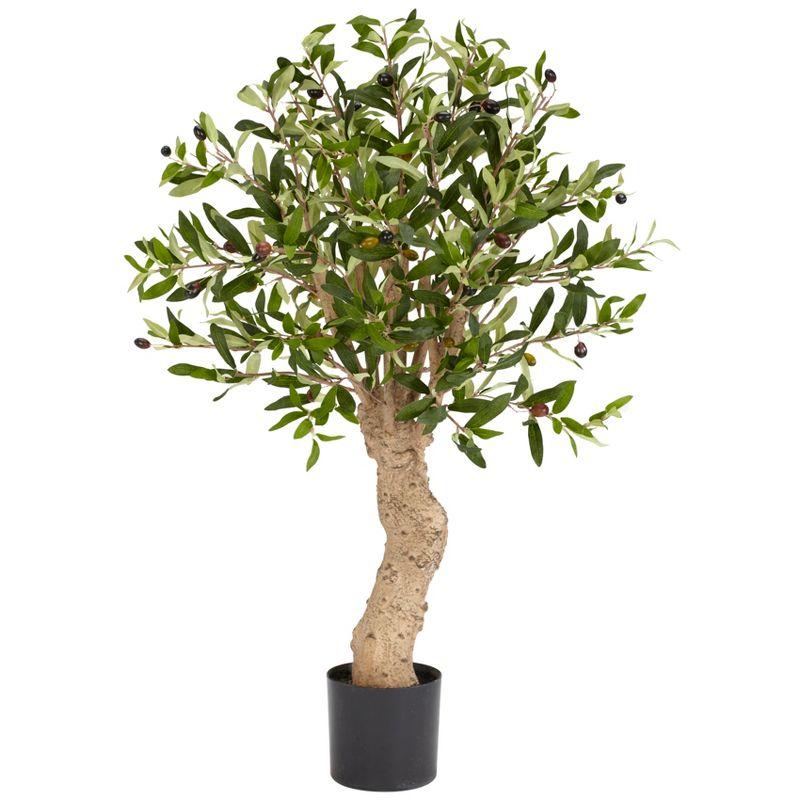 Mediterranean Bliss 29" Faux Olive Tree in Pot