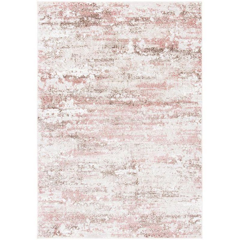 Meadow 500 MDW585 Power Loomed Indoor Accent Rug - Beige/Pink - 3'x5' - Safavieh