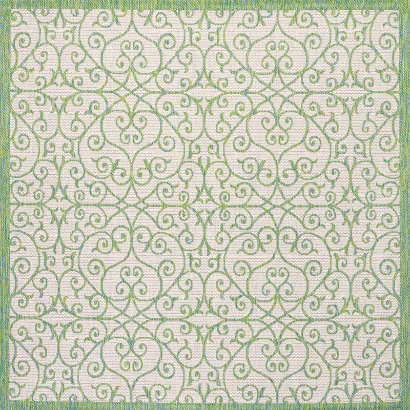 Madrid Vintage Filigree Textured Weave Indoor/Outdoor Area Rug - JONATHAN Y