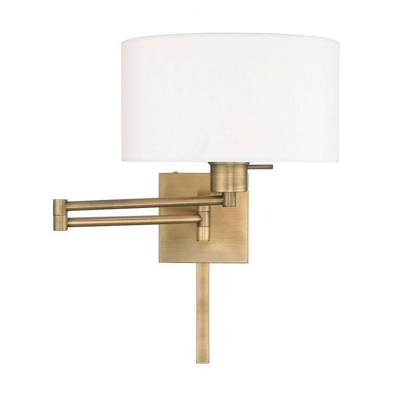 Livex Lighting 1 - Light Wall Light in  Antique Brass