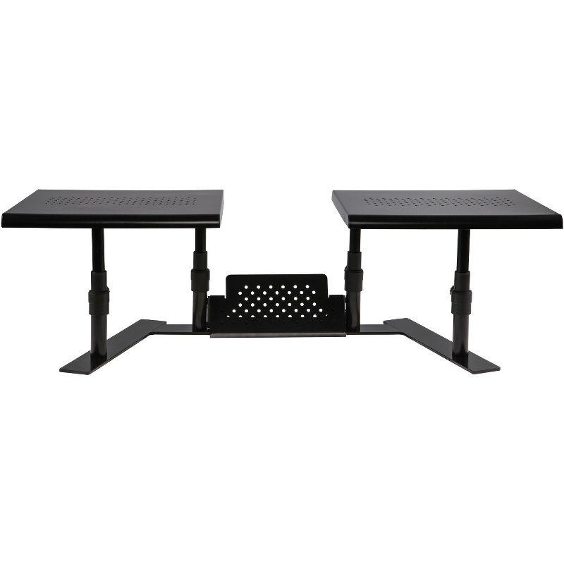 Allsop® Metal Art ErgoTwin Dual Monitor Stand in Black