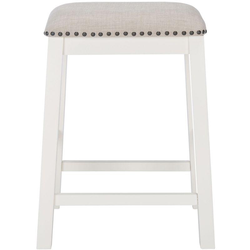 Aero Counter Stool (Set of 2) - White - Safavieh