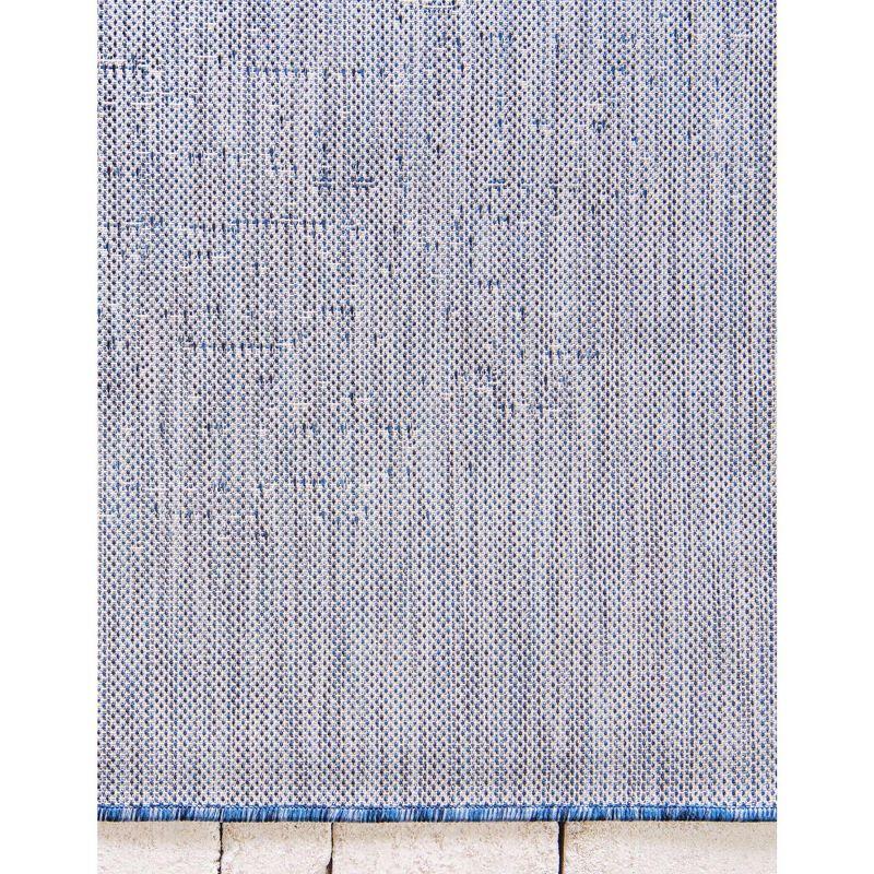 Unique Loom 6' 1 x 9' 0 Rectangle Indoor/Outdoor Modern Blue Area Rug