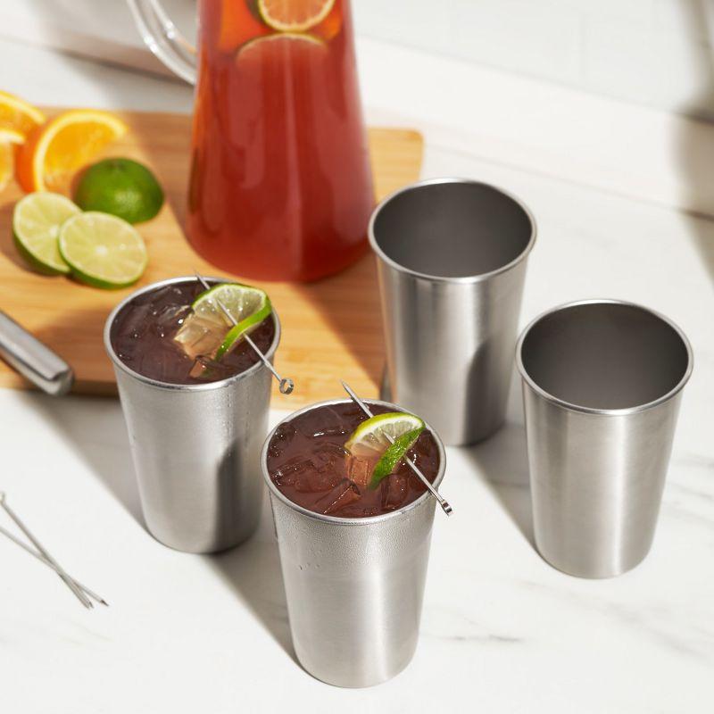True Stainless Steel Pint Glasses