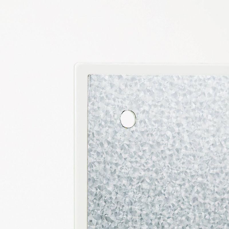 U Brands 70"x35" Frosted Glass Frameless Dry Erase Board White: Wall Mount Glass Whiteboard with Marker Tray