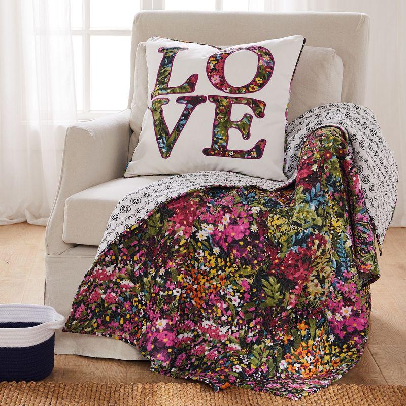 Basel Floral Quilted Throw - Levtex Home